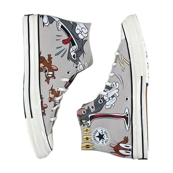 Converse x Tom and Jerry Chuck 70 Limited Edition Hightop Sneakers Shoes Size 16 - Picture 4 of 13